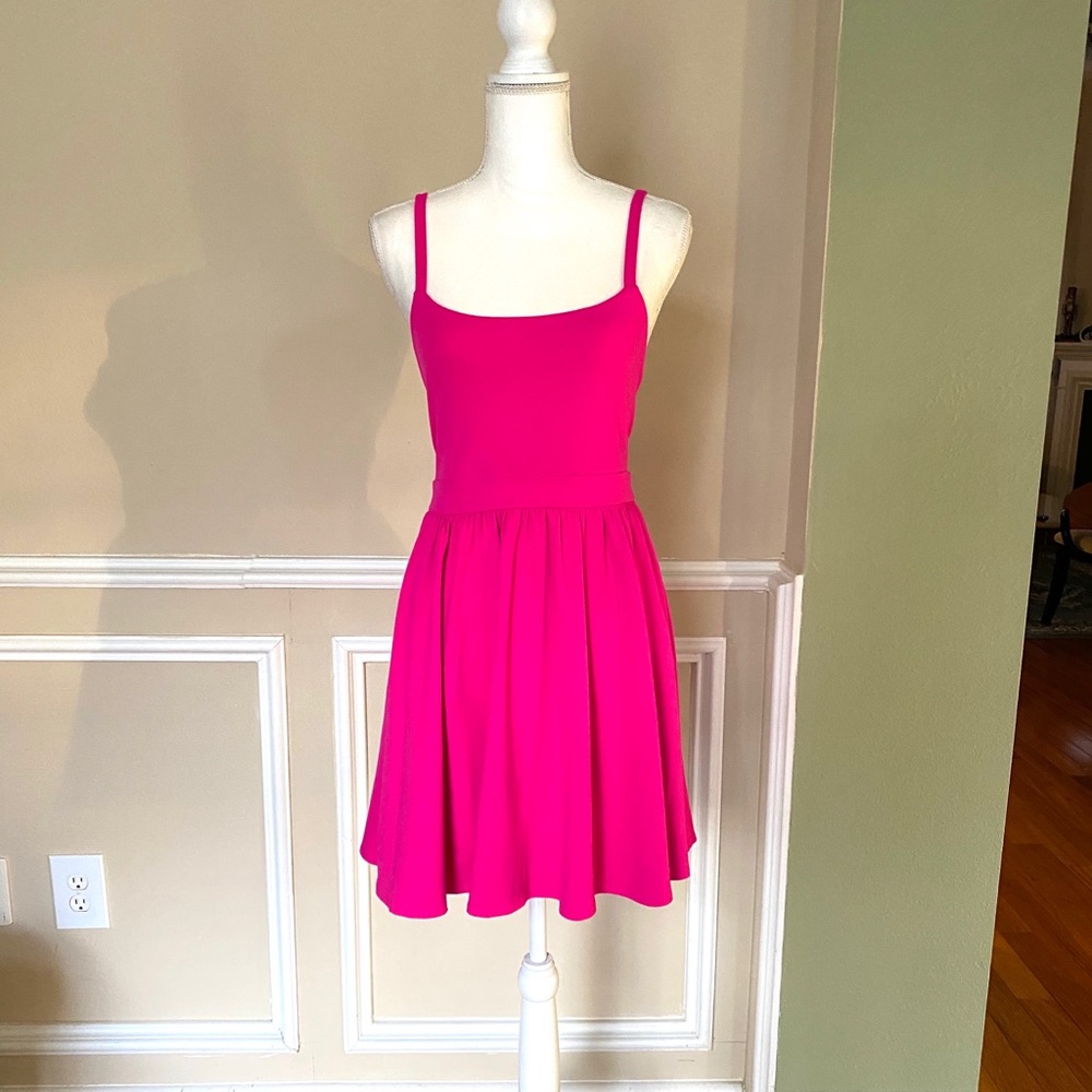 Susana Monaco Hot Pink Babydoll Dress